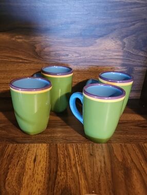 Dansk Coba Inca Blue Mugs (4)